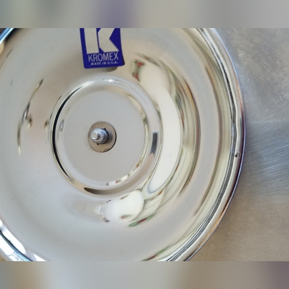 Vintage Kromex Lazy  Susan Divided  Serving Dish - Picture 9 of 13